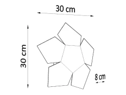 Sollux PENTA - Aplique de pared 2 luces Negro, G9