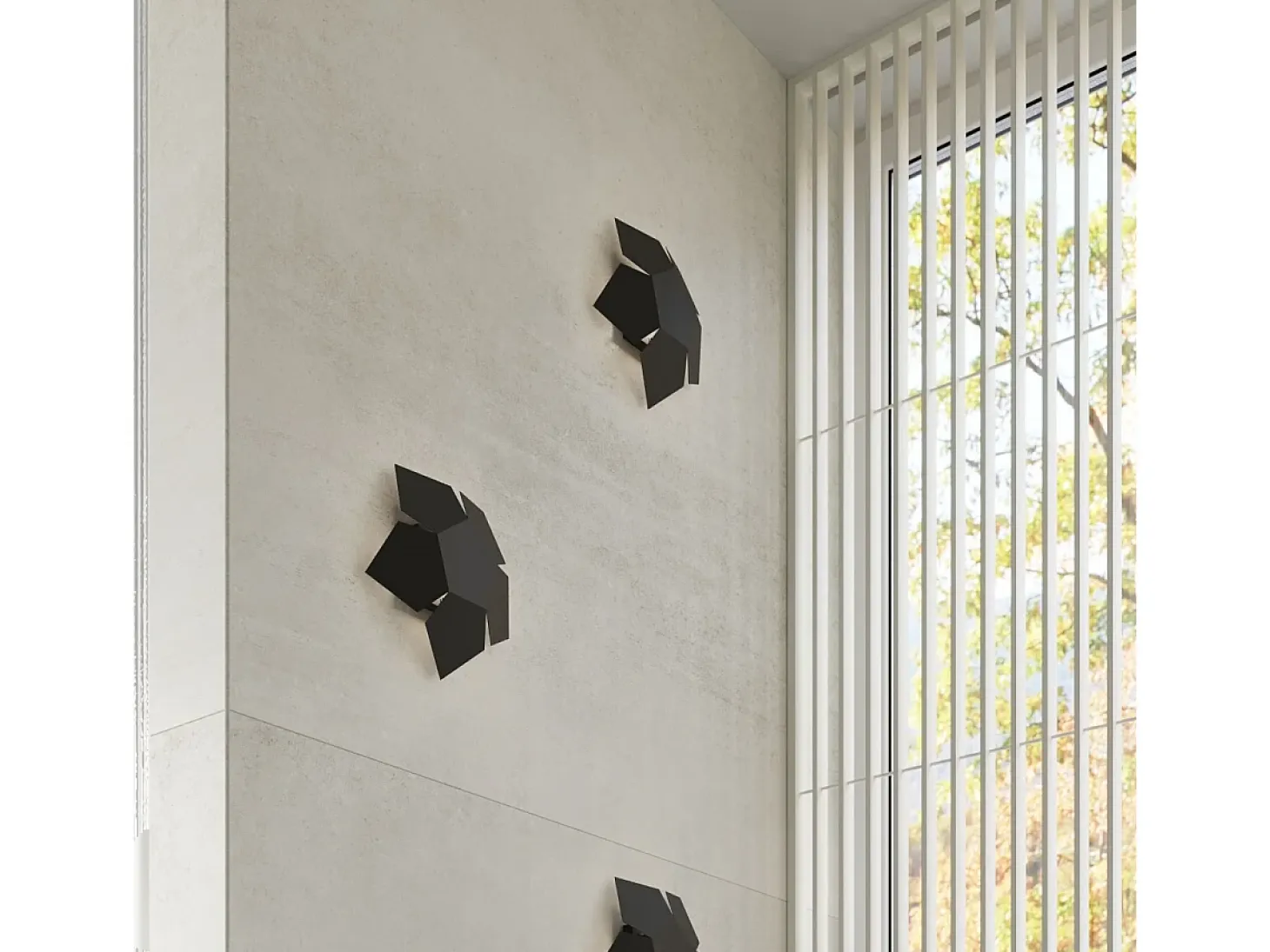 Sollux PENTA - Aplique de pared 2 luces Negro, G9