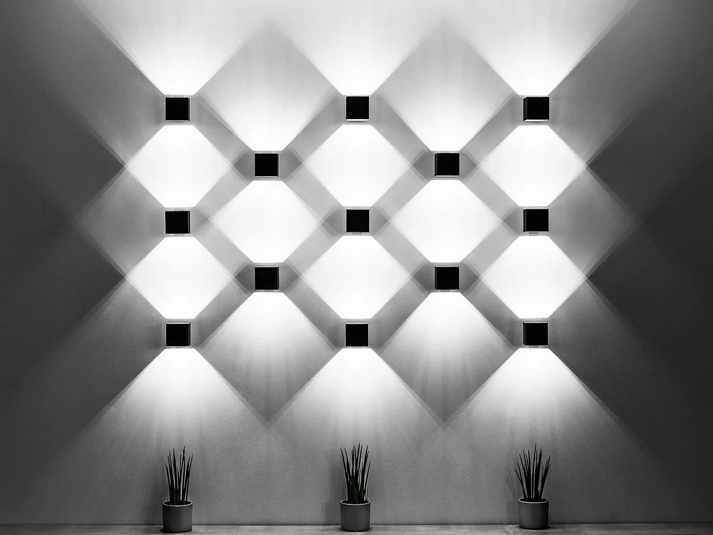 Sollux QUAD - 1 lámpara de pared Light Up Down Negra, G9
