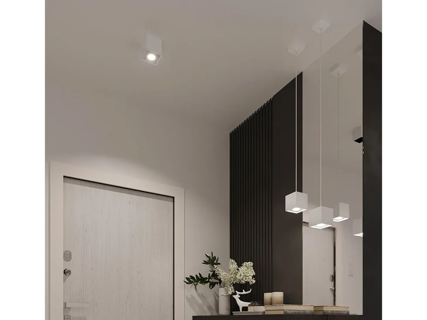 Sollux QUAD - 1 lámpara de pared Light Up Down Blanca, G9