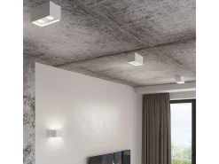 Sollux QUAD MAXI - Aplique de pared empotrable 2 Light Up Down Blanco