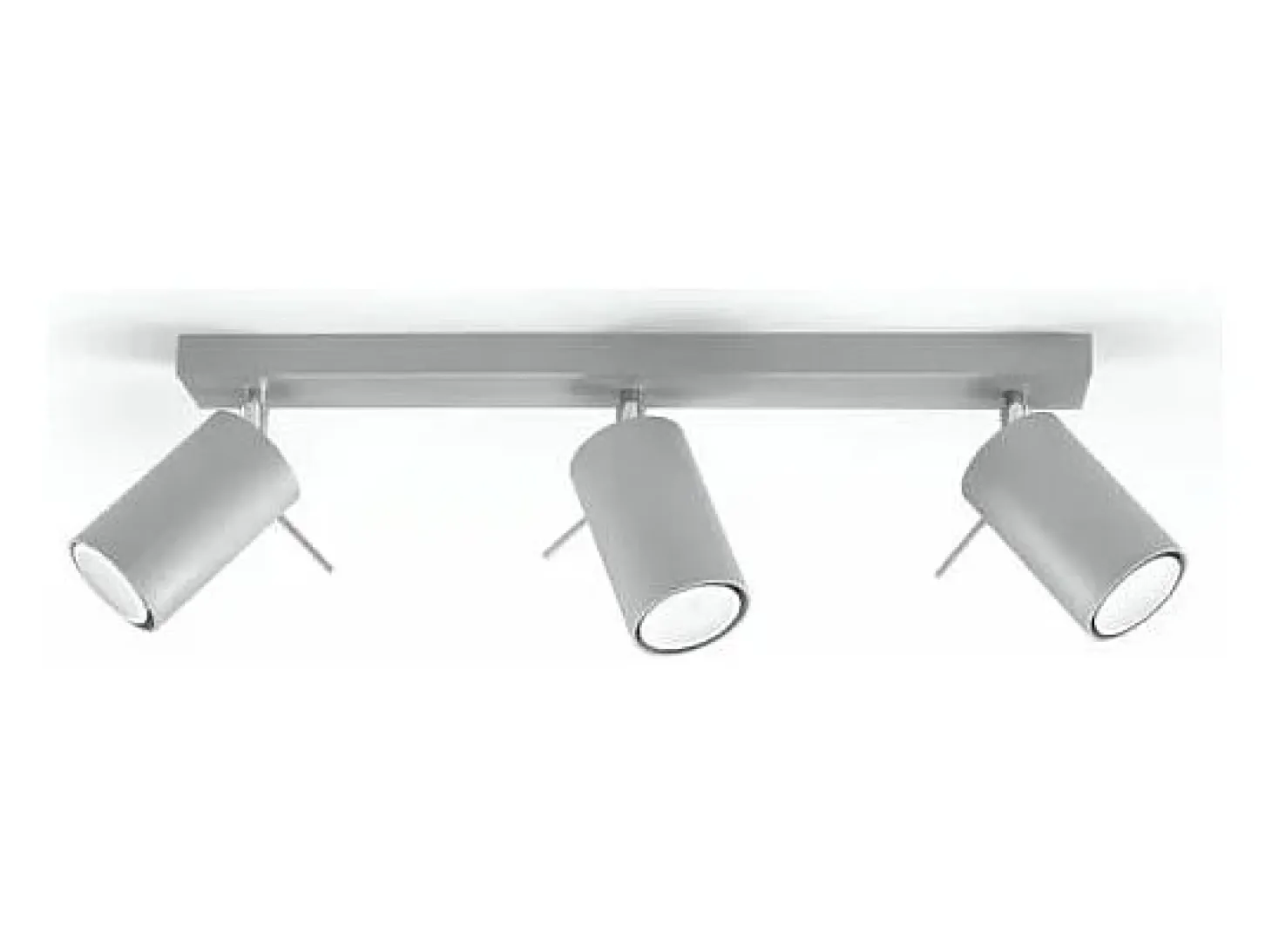 Sollux RING - Barra de 3 focos de luz gris, GU10