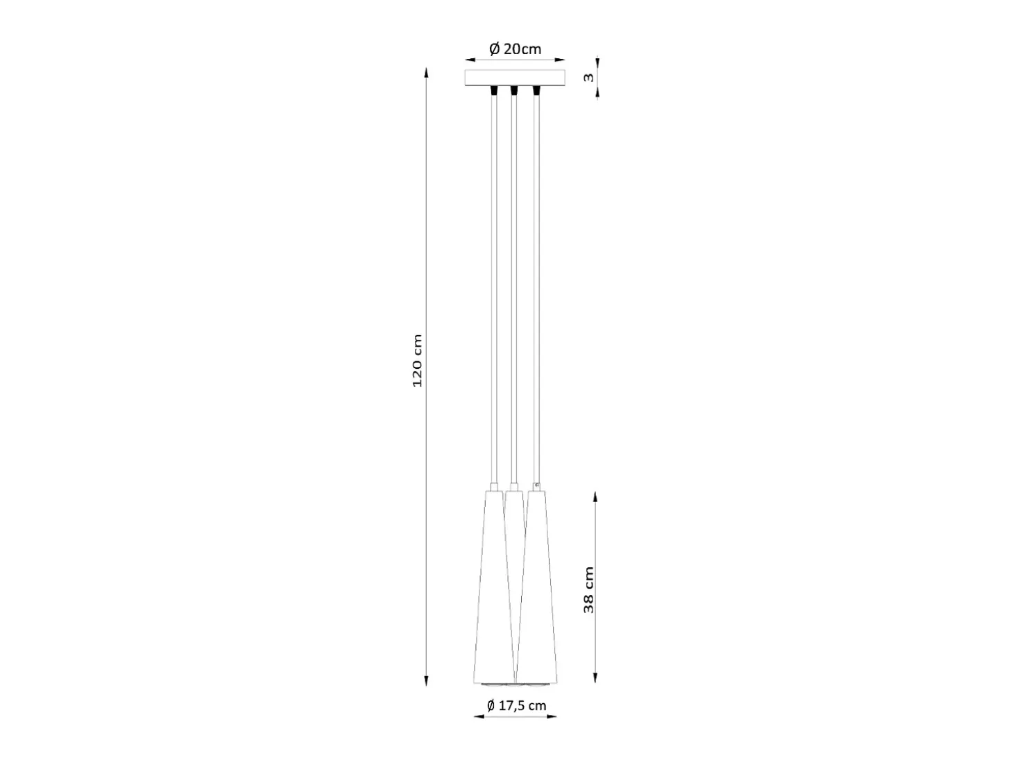 Sollux Sula Lámpara de Techo Suspendida Cluster Madera Natural