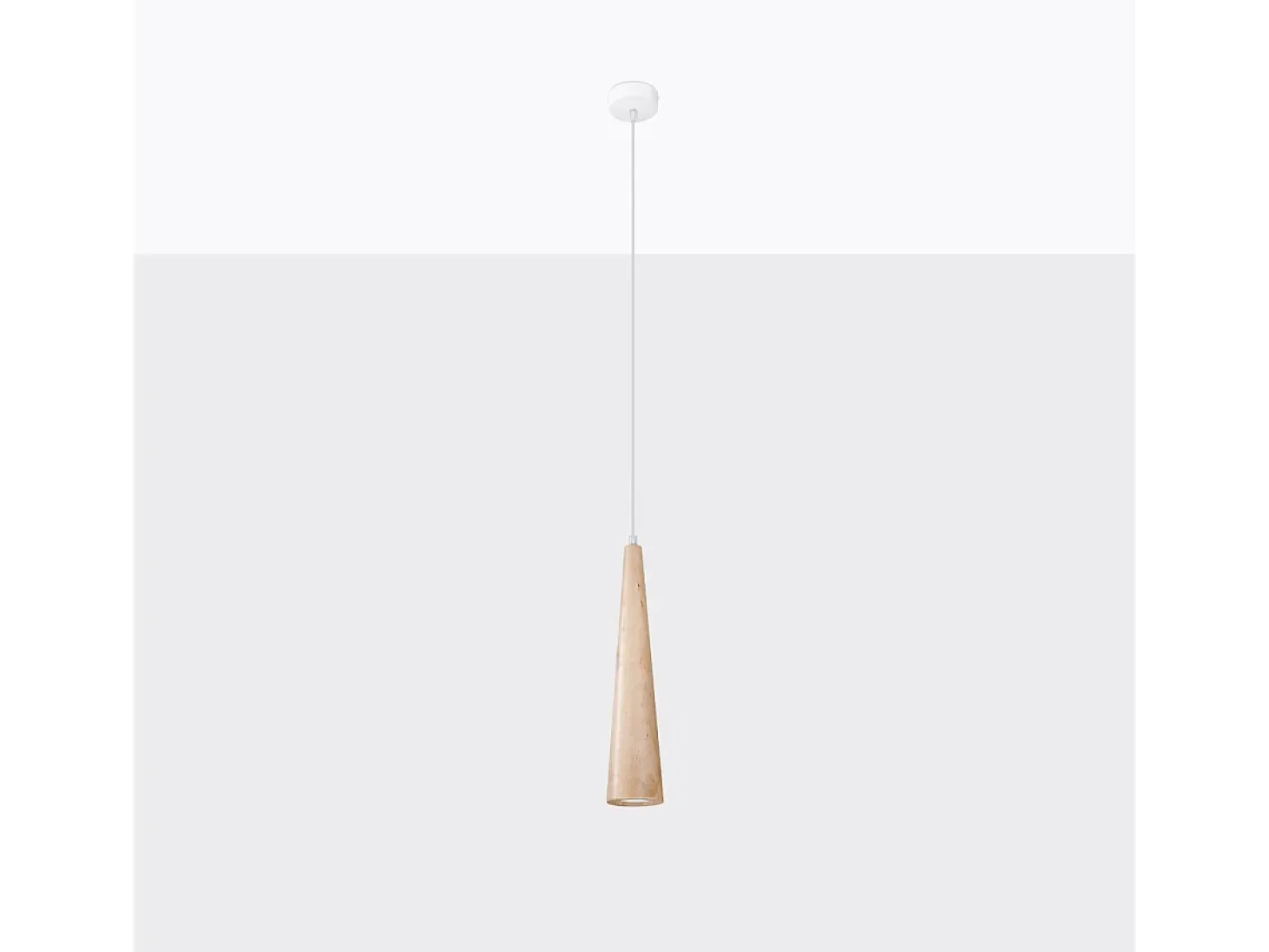 Sollux Sula Lámpara de Techo Suspendida Fina Madera Natural