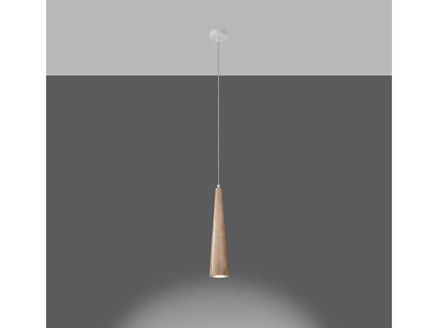 Sollux Sula Lámpara de Techo Suspendida Fina Madera Natural