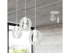 Sollux Titran Plafón colgante Slim Blanco