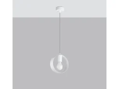 Sollux Titran Plafón colgante Slim Blanco