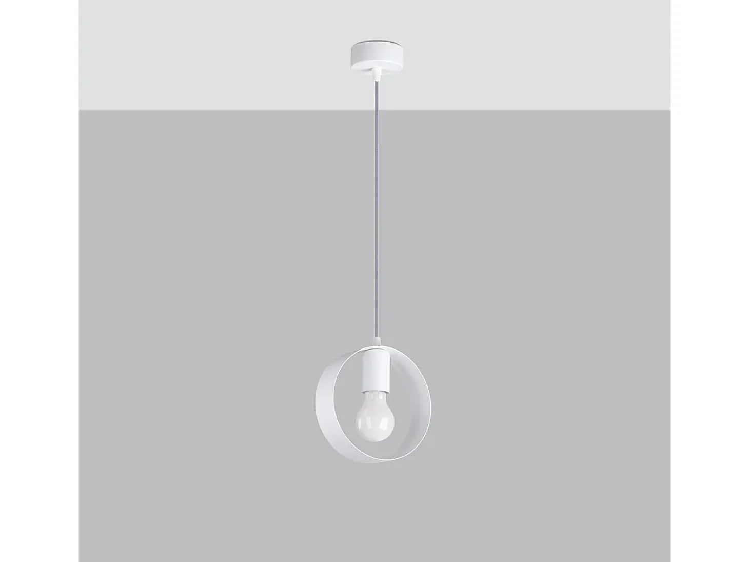 Sollux Titran Plafón colgante Slim Blanco