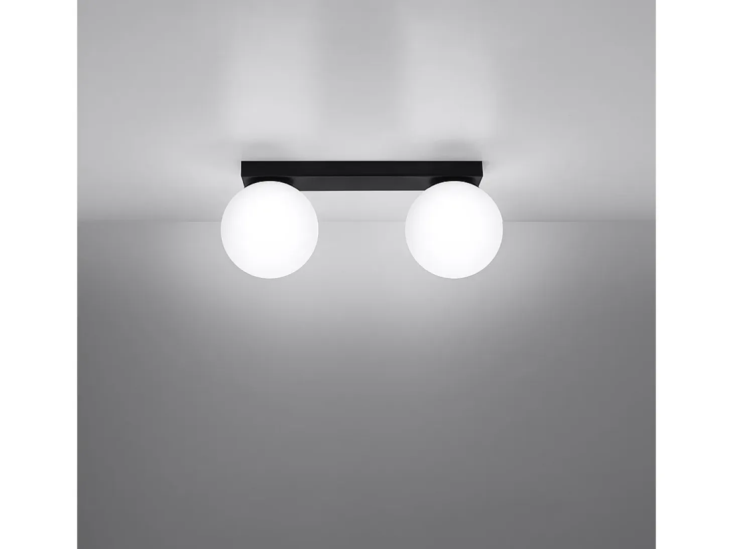 Sollux Yoli Plafón Globe Negro