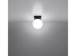 Sollux Yoli Plafón Globe Negro