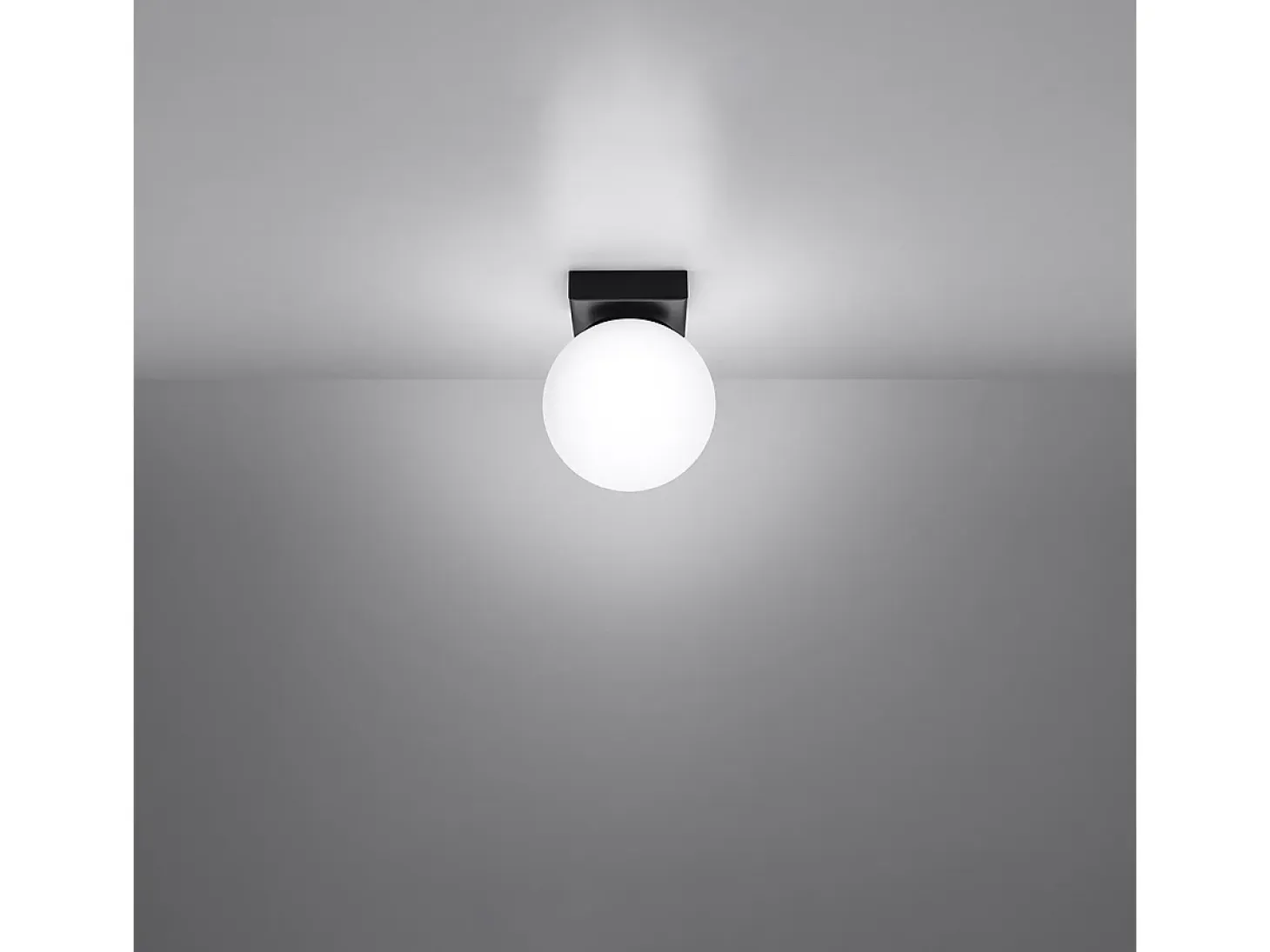 Sollux Yoli Plafón Globe Negro