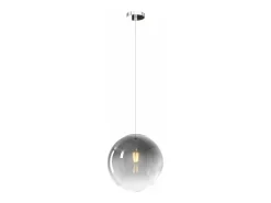 Sosp. Cromo 1 Luce Vetro Medio Fumé