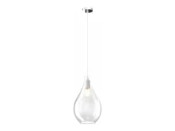 Sosp. Cromo 1 Luce Vetro Medio Trasparente
