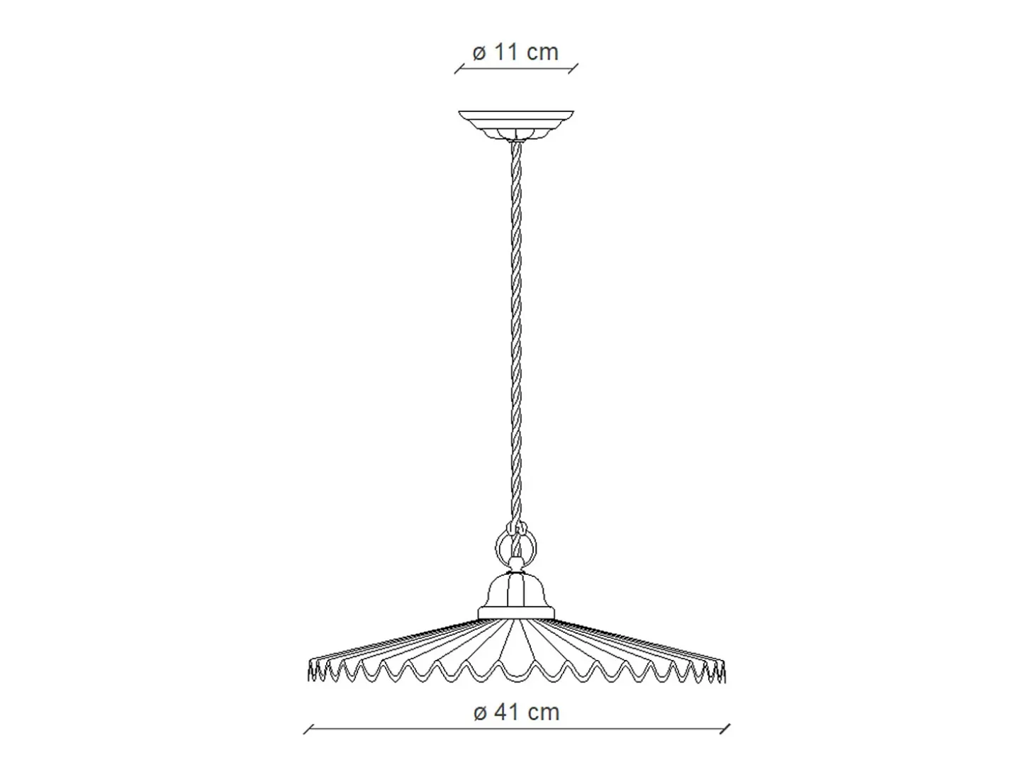 Sospensione Classica L'Aquila Ottone E Ceramica Decorato Diam. 41Cm 1 Luce E27