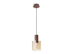 Sospensione Contemporanea Hugo Metallo Oro 1 Luce
