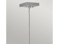 Sospensione Contemporanea Ensemble Acciaio Nichel Lucido 1 Luce E27