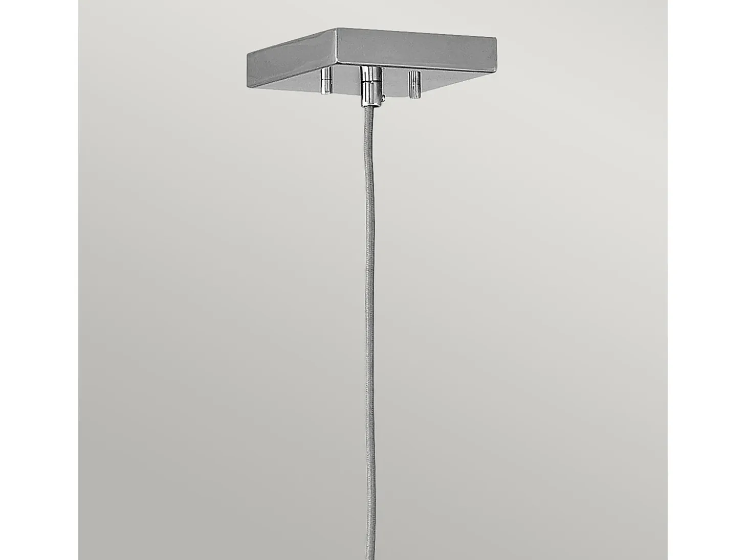 Sospensione Contemporanea Ensemble Acciaio Nichel Lucido 1 Luce E27