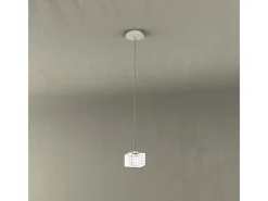 Sospensione Contemporanea Metropolitan Metallo Cromo Vetro Trasparente 1 Luce G9