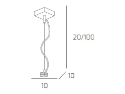 Sospensione Contemporanea Metropolitan Metallo Cromo Vetro Trasparente 1 Luce G9