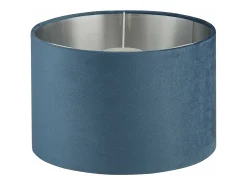Sospensione Contemporanea Tamburo Acciaio Argento Tessuto Verde 1 Luce D28Cm