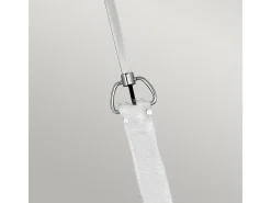 Sospensione Contemporanea Ludlow Acciaio Nichel Lucido Acrilico 1 Luce E27