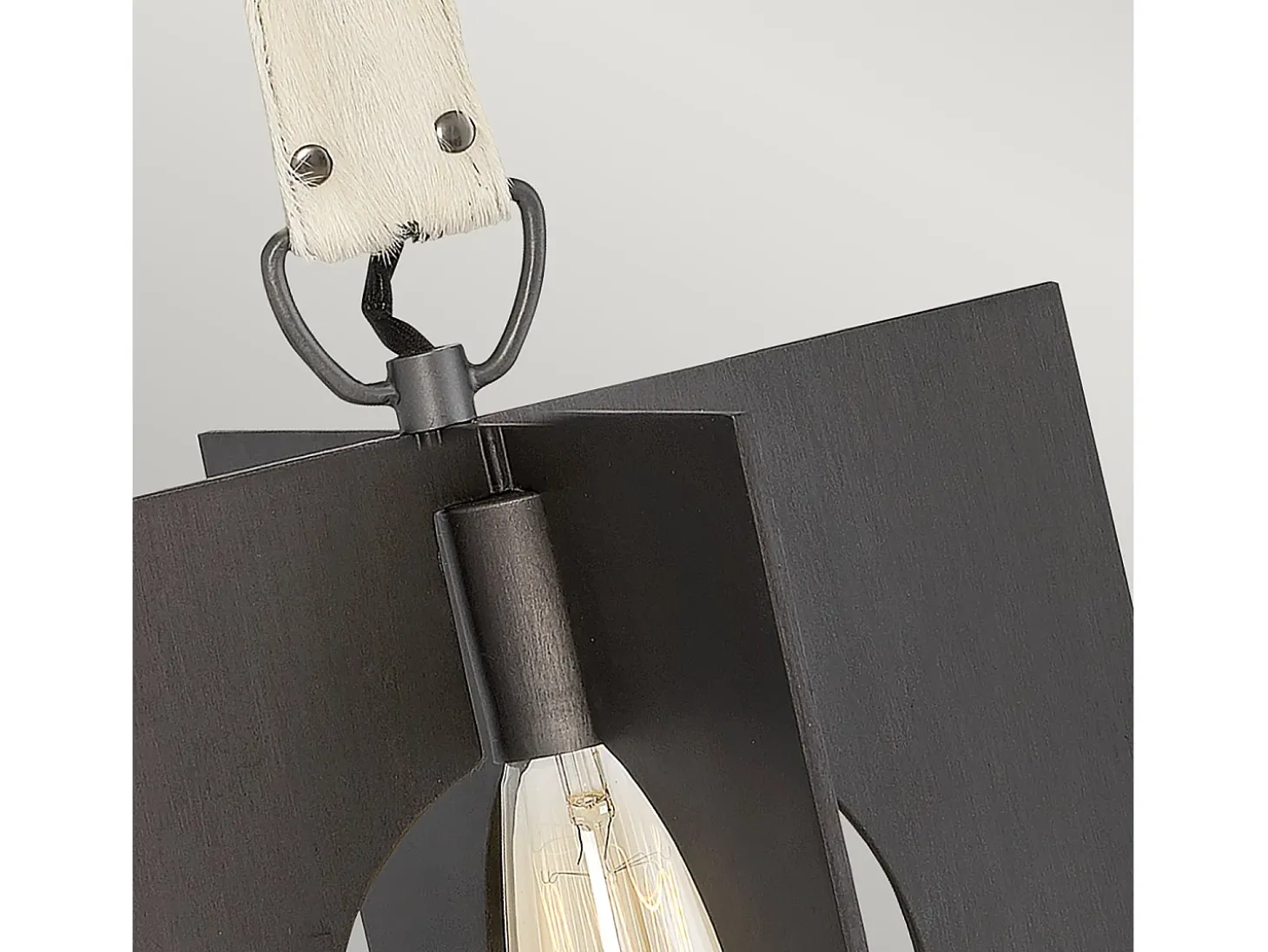 Sospensione Industrial Nordica Ludlow Acciaio Grafite Spazzolata 1 Luce E27