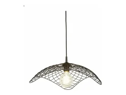 Sospensione Industrial-Nordico Parachute Acciaio Nero 1 Luce E27