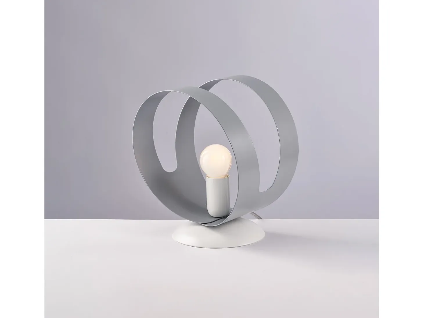 Sospensione Moderna 1 Luce Peter In Ferro Bianco Grigio Taglio Laser
