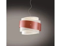 Sospensione Moderna Bea Polilux ® Rame E Metallo Cromo 1 Luce E27 D40Cm