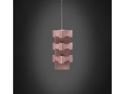 Sospensione Moderna Building Polilux ® Pink Metal E Metallo Cromo 1 Luce E27