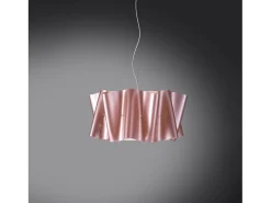 Sospensione Moderna Folio Polilux ® Pink Metal E Metallo Cromo 1 Luce E27 D50Cm