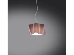 Sospensione Moderna Folio Polilux ® Pink Metal E Metallo Cromo 1 Luce E27