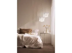 Sospensione Moderna Folio Polilux ® Bianco E Metallo Cromo 1 Luce E27