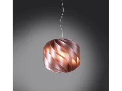 Sospensione Moderna Globe Polilux ® Pink Metal E Metallo Cromo 1 Luce E27 D40Cm