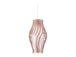Sospensione Moderna Helios Polilux ® Pink Metal 1 Luce E27 H40Cm