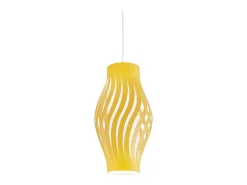 Sospensione Moderna Helios Polilux ® Ocra Pastello 1 Luce E27 H40Cm