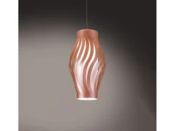 Sospensione Moderna Helios Polilux ® Rame 1 Luce E27 H32Cm