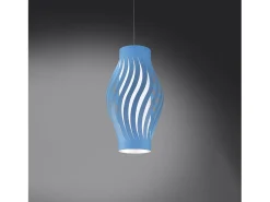 Sospensione Moderna Helios Polilux ® Blu Pastello 1 Luce E27