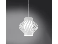 Sospensione Moderna Larga Helios Polilux ® Bianco 1 Luce E27