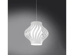 Sospensione Moderna Larga Helios Polilux ® Bianco 1 Luce E27