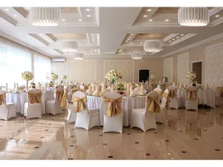 Sospensione Moderna Louise Polilux ® Bianco E Metallo Cromo 1 Luce E27