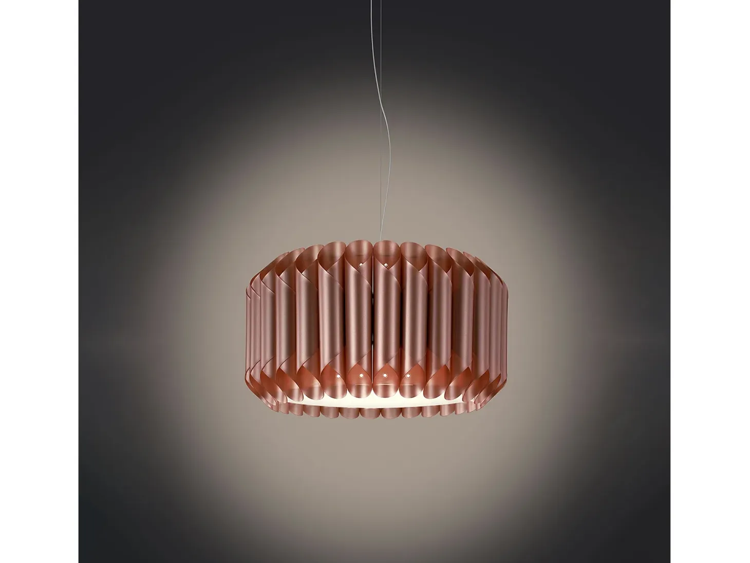 Sospensione Moderna Louise Polilux ® Rame E Metallo Cromo 1 Luce E27