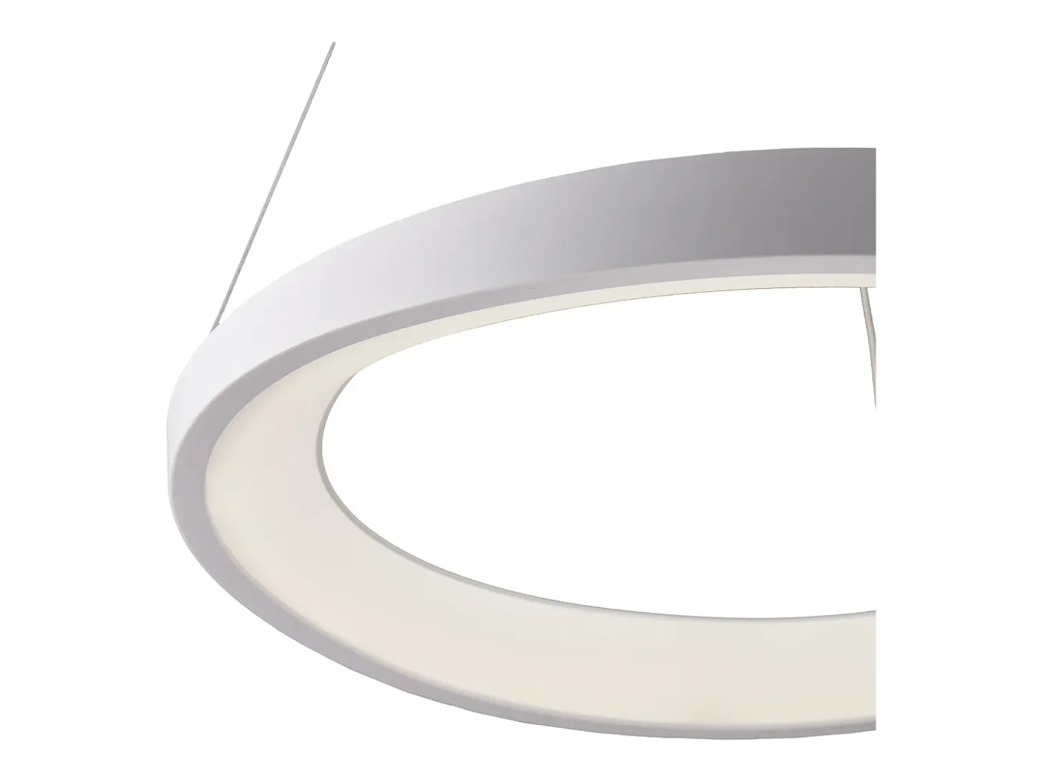 Sospensione Moderna Perth In Plastica Bianca Con Led Integrato 32W 4000K