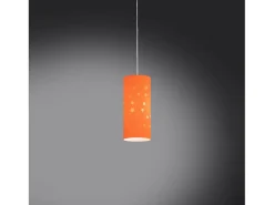 Sospensione Moderna Pois Polilux ® Arancione Materie Plastiche Bianco 1 Luce E27