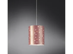 Sospensione Moderna Pois Polilux ® Pink Metal 1 Luce E27 D27Cm