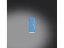 Sospensione Moderna Pois Polilux ® Blu Pastello 1 Luce E27