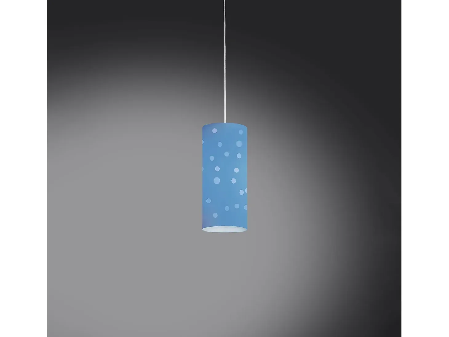 Sospensione Moderna Pois Polilux ® Blu Pastello 1 Luce E27