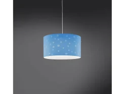 Sospensione Moderna Pois Polilux ® Blu Pastello 1 Luce E27 D40Cm