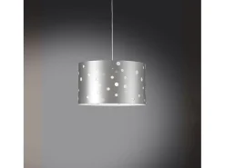 Sospensione Moderna Pois Polilux ® Argento 1 Luce E27 D40Cm