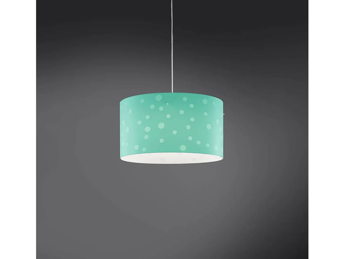 Sospensione Moderna Pois Polilux ® Verde Pastello 1 Luce E27 D40Cm